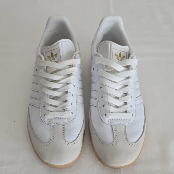 Adidas Samba White and Gum Sneakers - Picture 2 of 7
